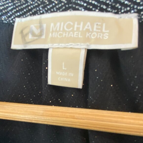 Michael Kors Black and Silver Midi Dress - Picture 7 of 9